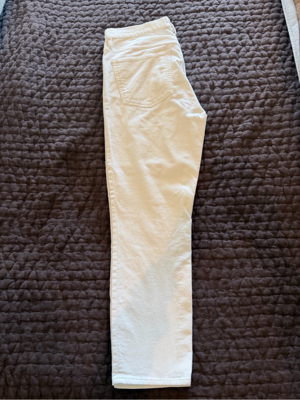 J Crew Women’s White Cords - Classic Slim Fit